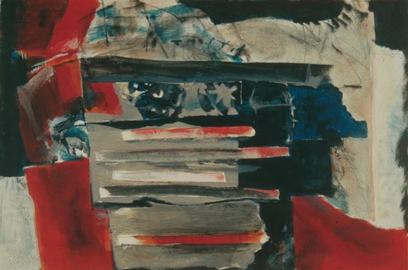 U.S. Flag 60x90 - olio su tela, 1995