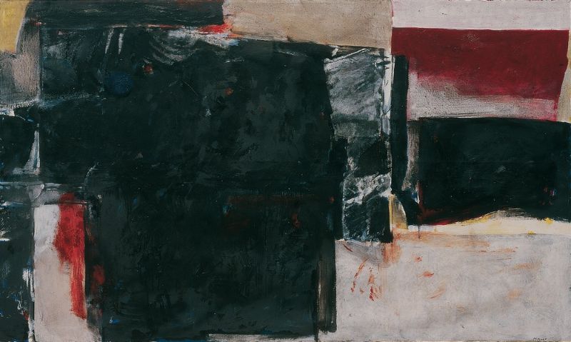 All leaves have fallen before... (Leonard Cohen) 150x250 - olio su tela, 1993
