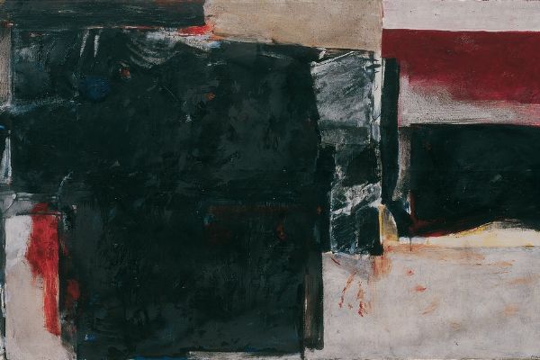 All leaves have fallen before... (Leonard Cohen) 150x250 - olio su tela, 1993