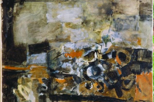 Battaglia di S. Romano (vassoio) 120x150 - olio su tela, 1976-1983